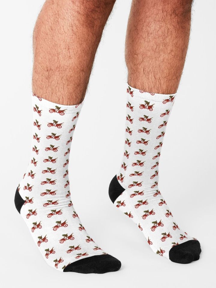 Toad Inspired Silhouette Socks