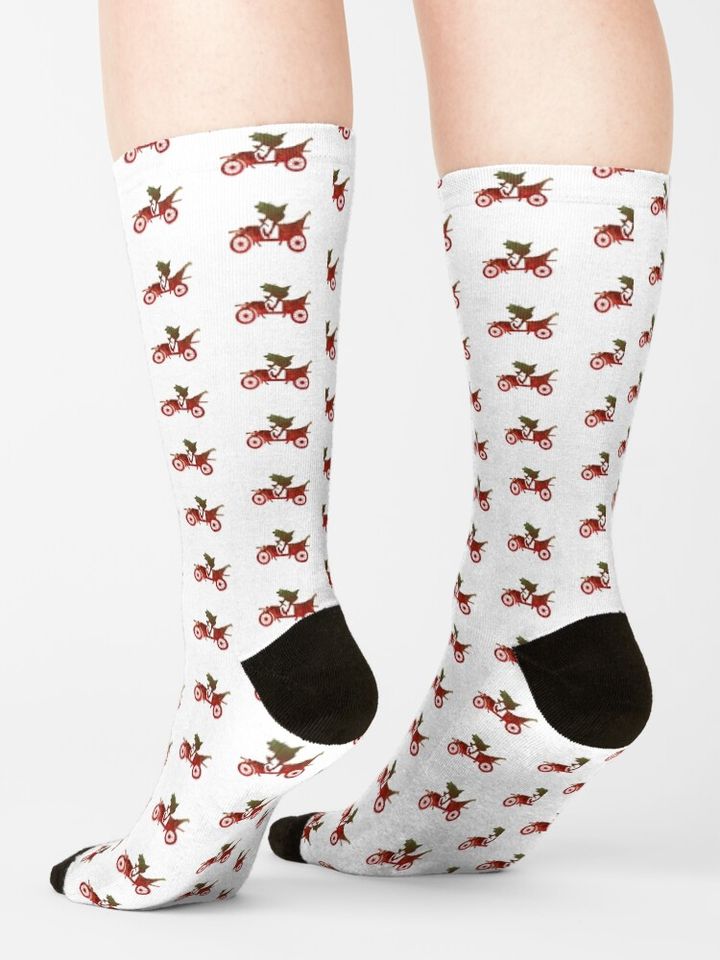 Toad Inspired Silhouette Socks