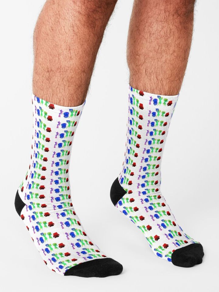 Emotions Inspired Silhouette Socks