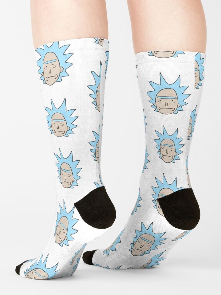 Bad Drawn Rick and Rickandmorty  Socks