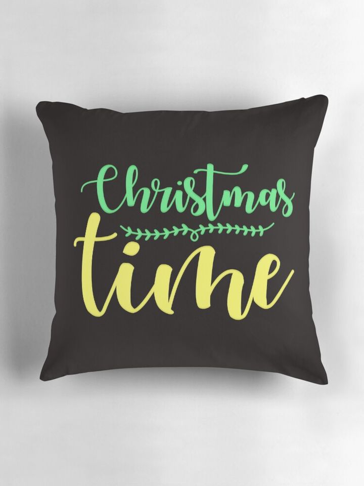 Christmas Time Xmas Gift Design Pillow