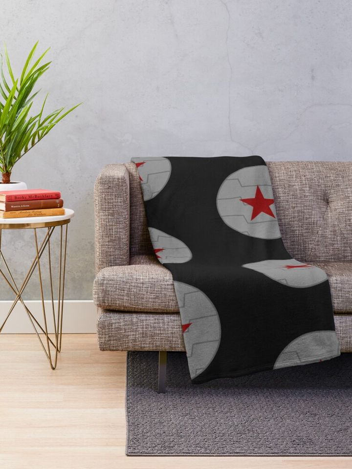 Winter soldier emblem  Throw Blanket