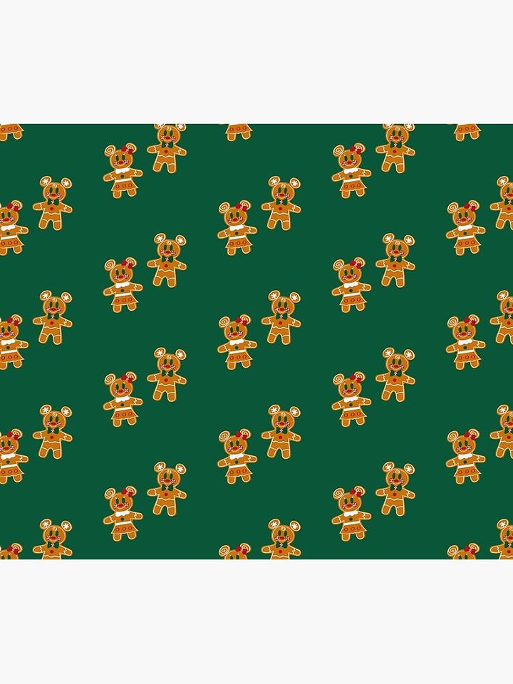 Gingerbread Mouse Couple Throw Blanket