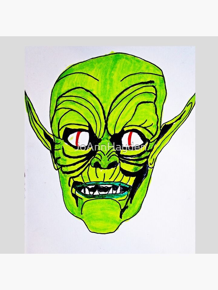 HALLOWEEN GREEN GOBLIN  Pillow