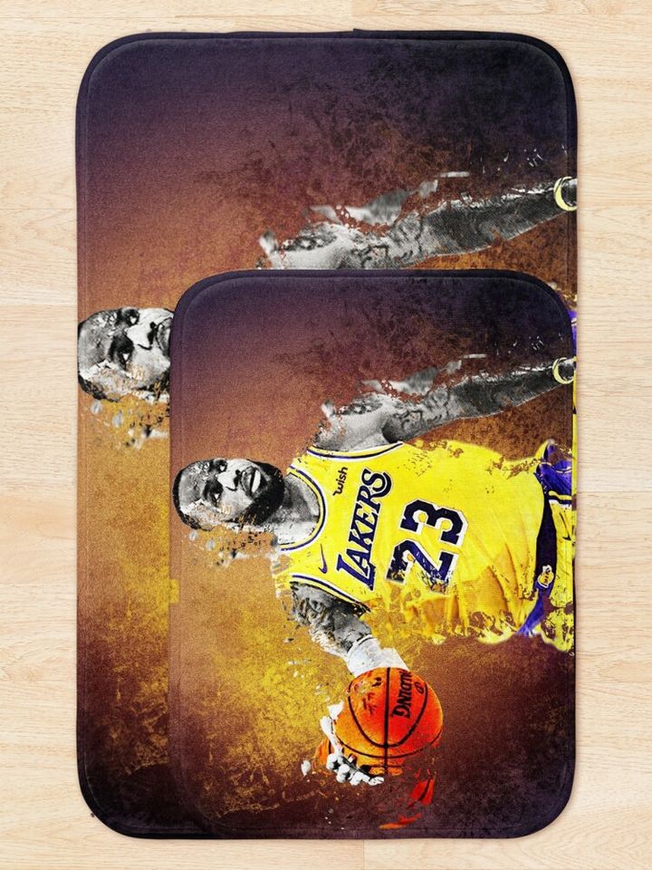 Lebron James Fan Art & Merch Bath Mat