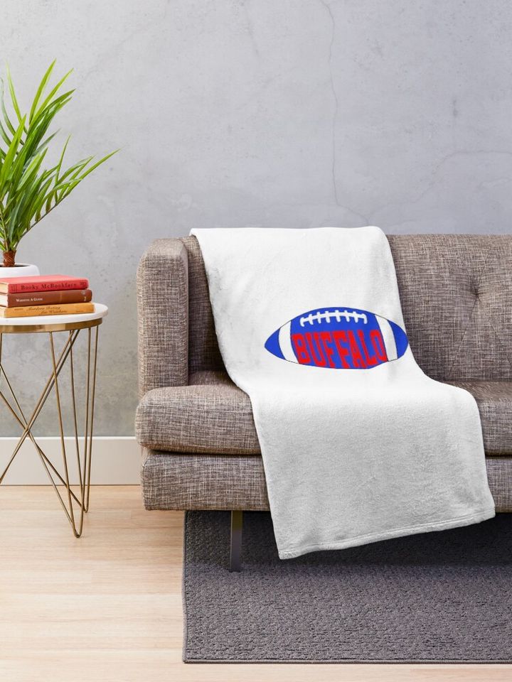 Buffalo Football Throw Blanket