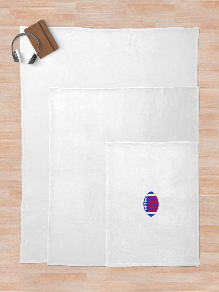 Buffalo Football Throw Blanket