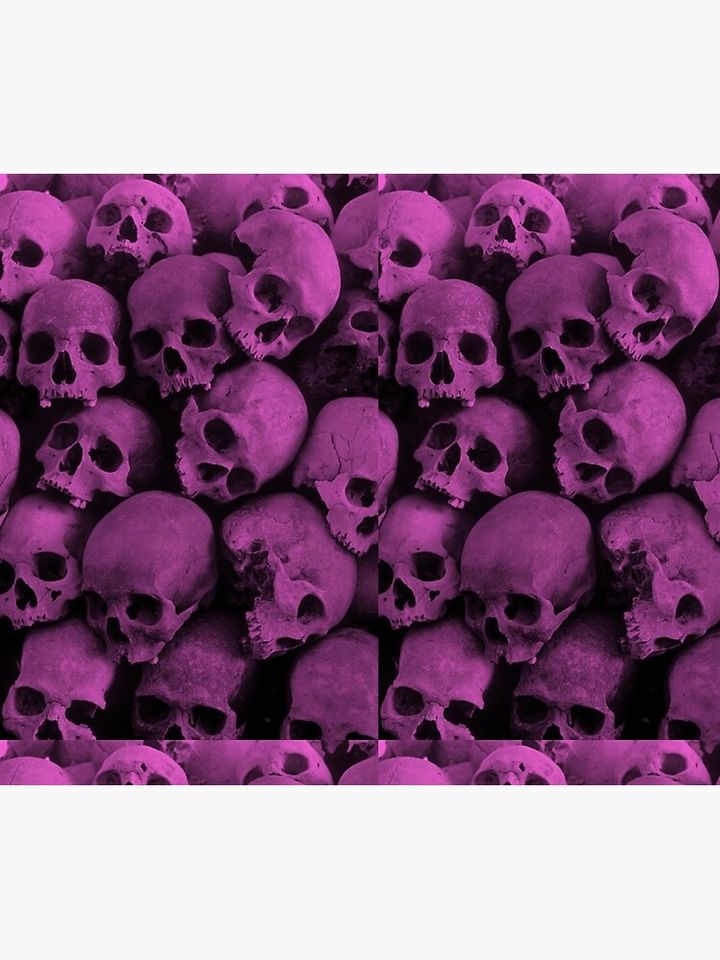 Pink Skulls  Duvet Cover