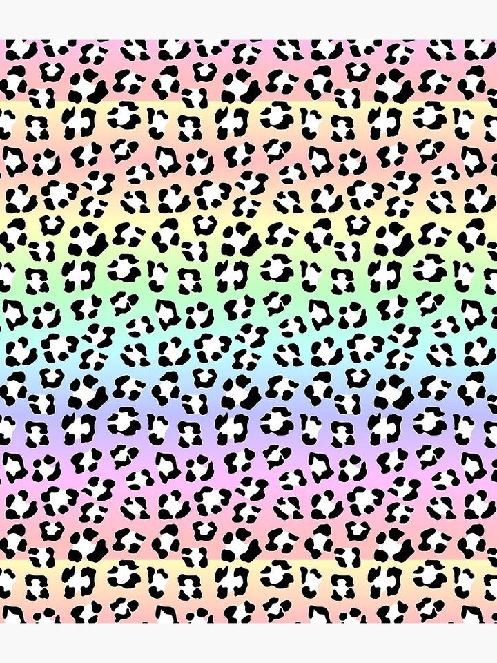 Soft Pastel Rainbow Leopard Spots Leopard Spots Animal Print Backpack