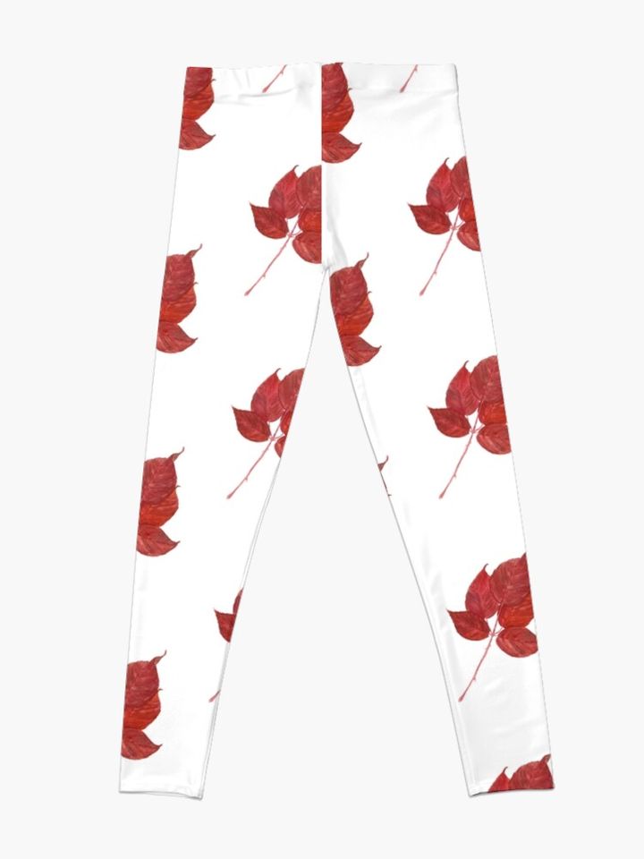 Autumn Raspberry Leaf Leggings