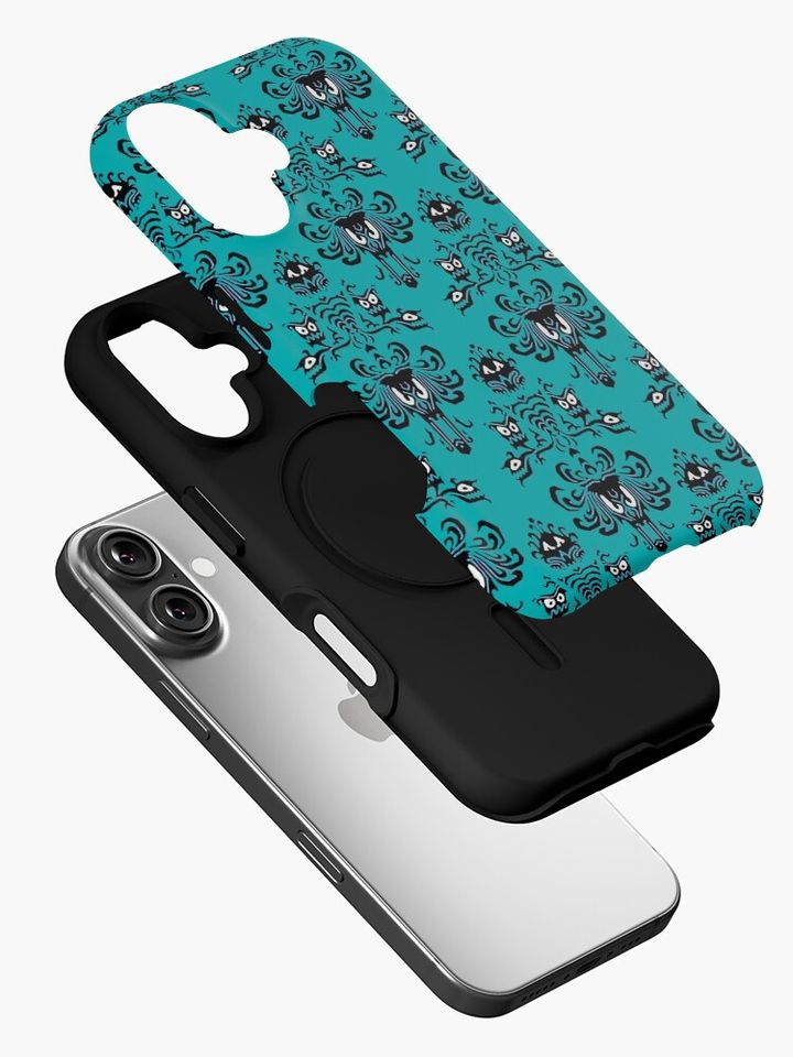Teal Haunted Mansion iPhone Case