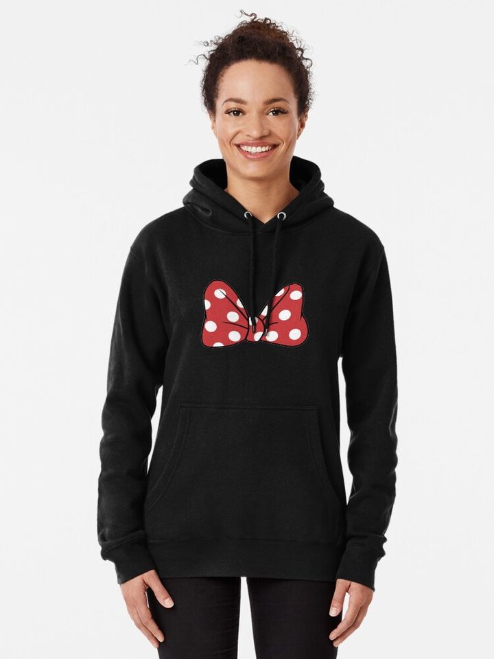 Disney Polka Dot Minnie Mouse Bow Pullover Hoodie
