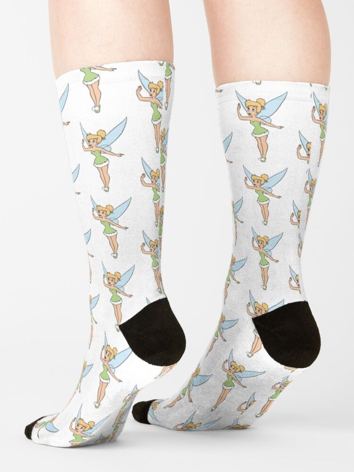 Tinker Bell Drawing Socks