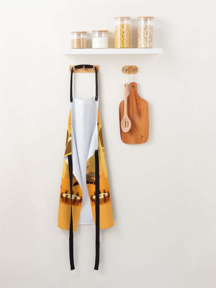 Princess and the Frog and Hazbin Hotel Crossover Apron