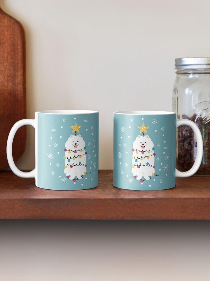 Samoyed Christmas Tree Coffee Mug