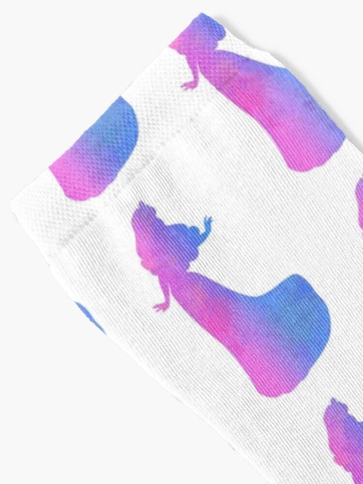 Princess Inspired Silhouette Socks