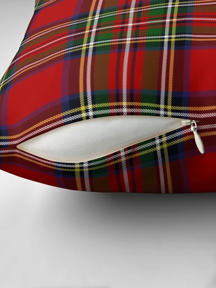 Royal Stewart Tartan Plaid Pillow