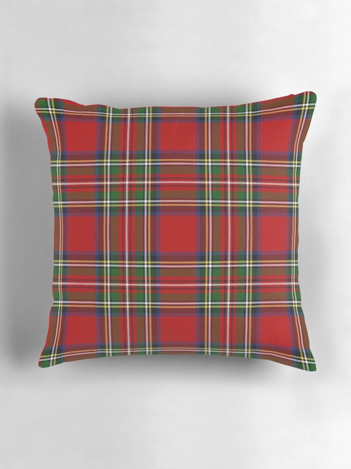 Royal Stewart Tartan Plaid Pillow