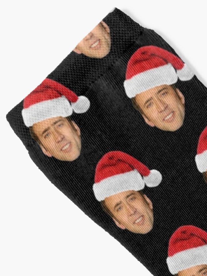 Santa Nicolas Cage Claus Socks