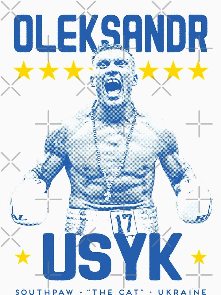 Oleksandr "The Cat" Usyk vintage boxing poster T-Shirt