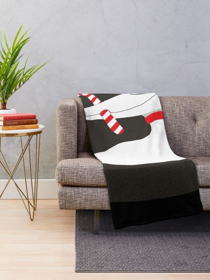 nightmare before christmas sleeping cozy zero  Throw Blanket