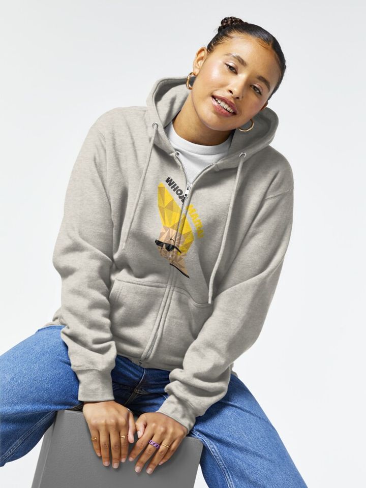 Johnny Bravo Unisex Zipped Hoodie
