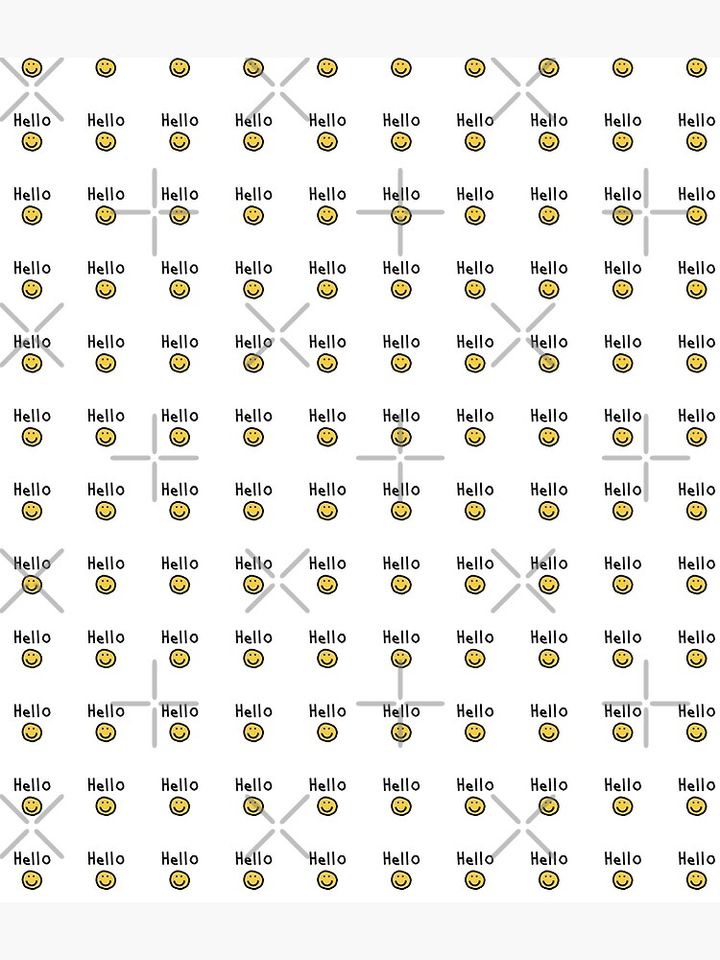 Hello with Smiley Face Backpack