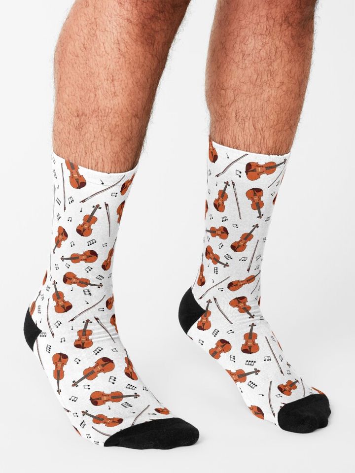 Violin And music nout Socks