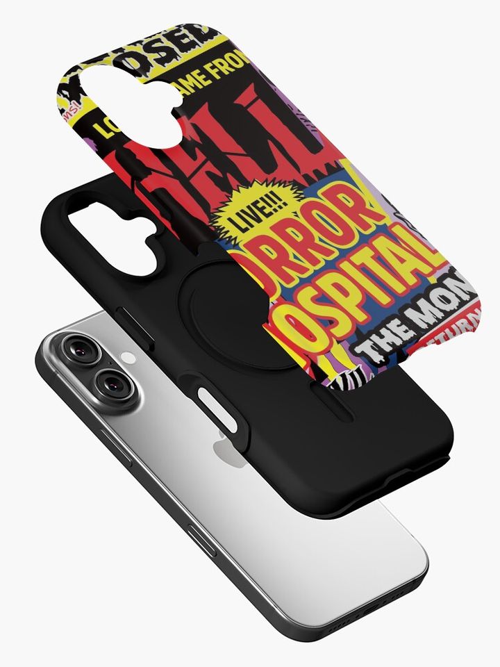 Halloween Poster Retro Comics Style iPhone Case