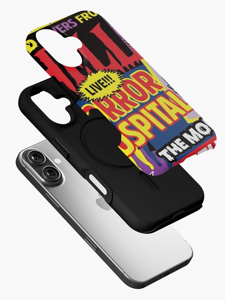 Halloween Poster Comics Style iPhone Case