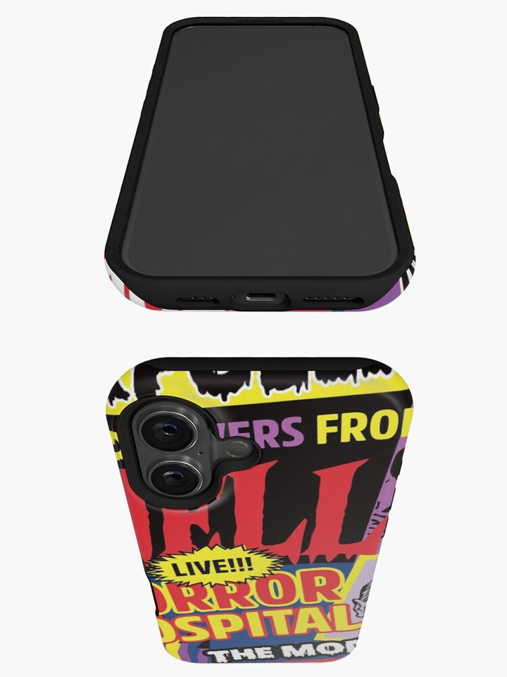 Halloween Poster Comics Style iPhone Case