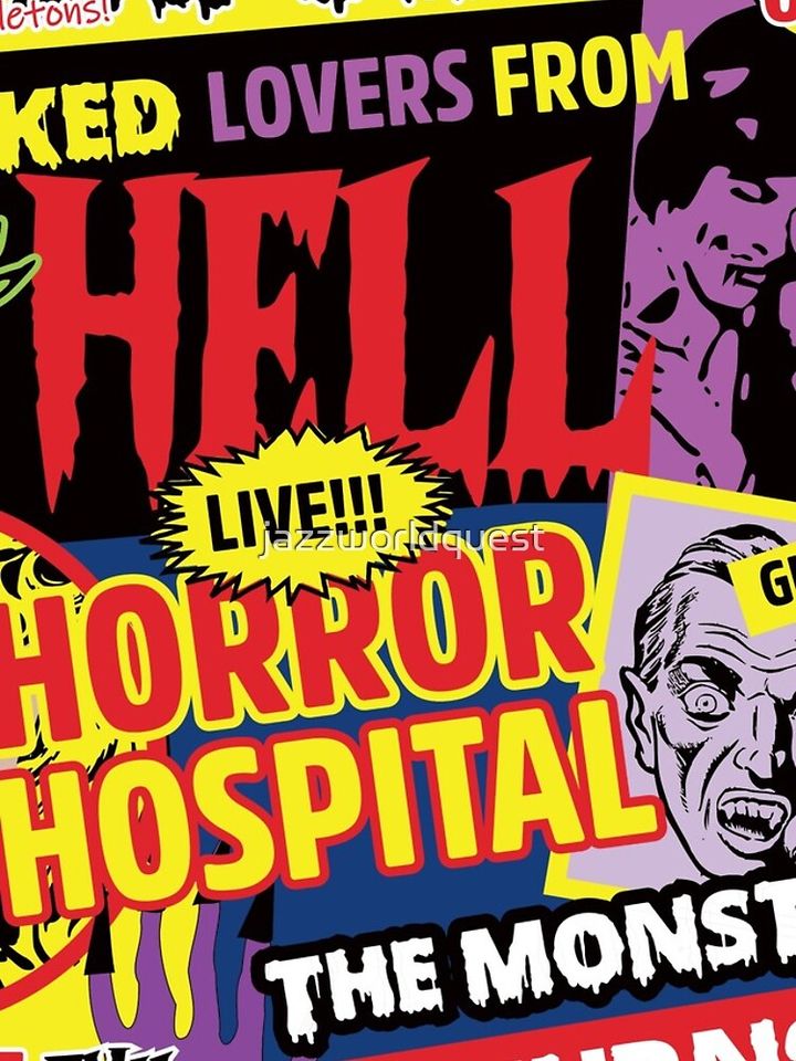 Halloween Poster Comics Style iPhone Case