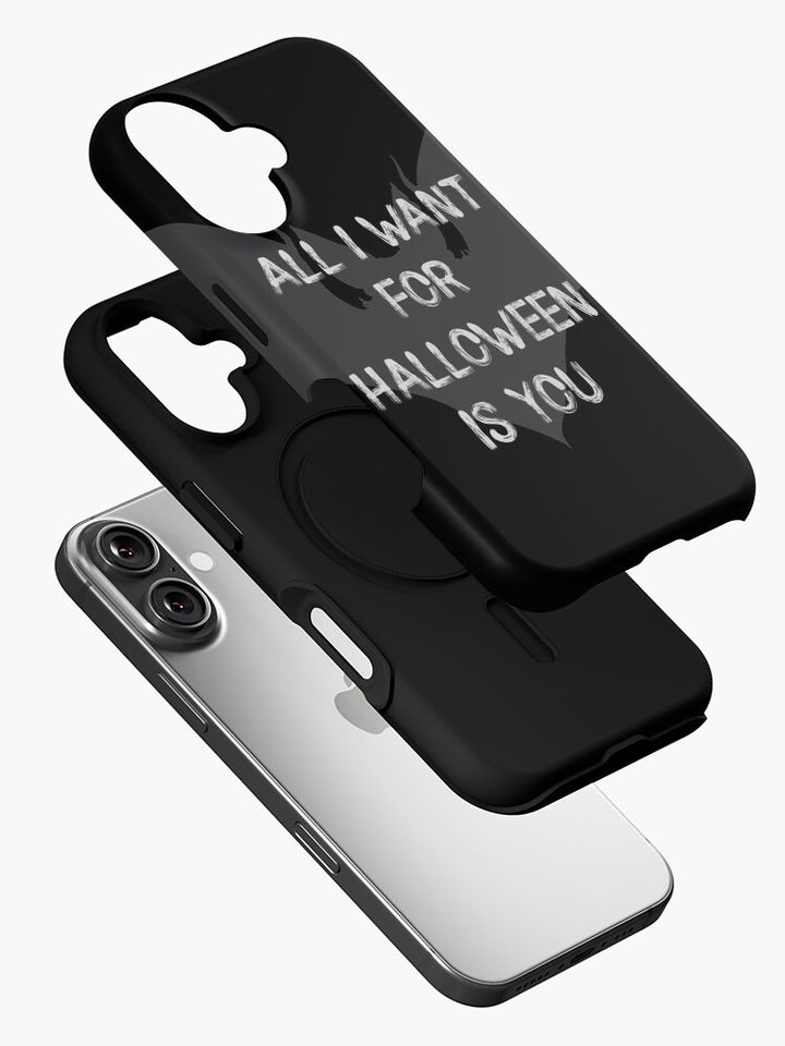 All I Want For Halloween Is You Scary Bat iPhone Case