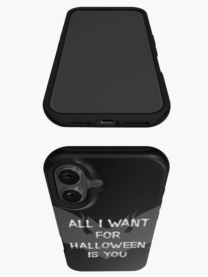 All I Want For Halloween Is You Scary Bat iPhone Case
