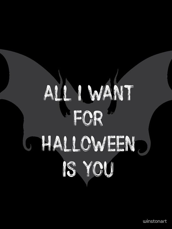 All I Want For Halloween Is You Scary Bat iPhone Case