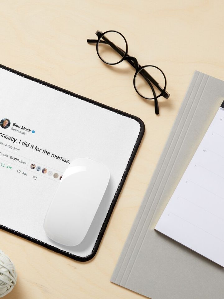 Elon Musk Mouse Pad, Funny Mouse Pad