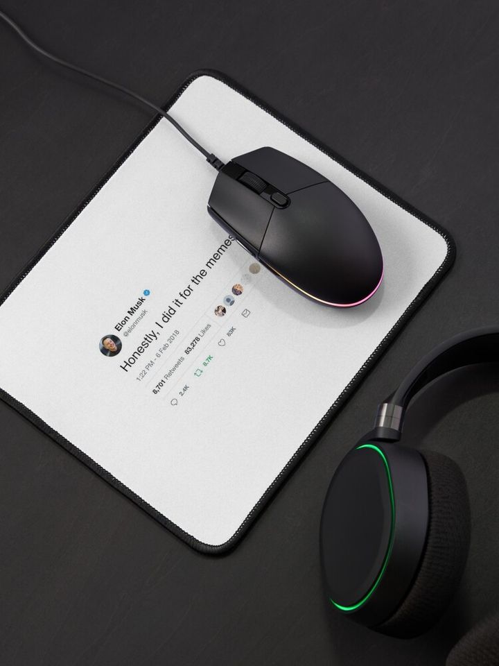 Elon Musk Mouse Pad, Funny Mouse Pad