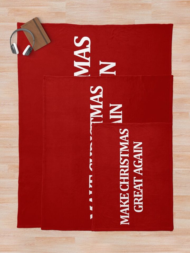 Make Christmas Great Again Throw Blanket