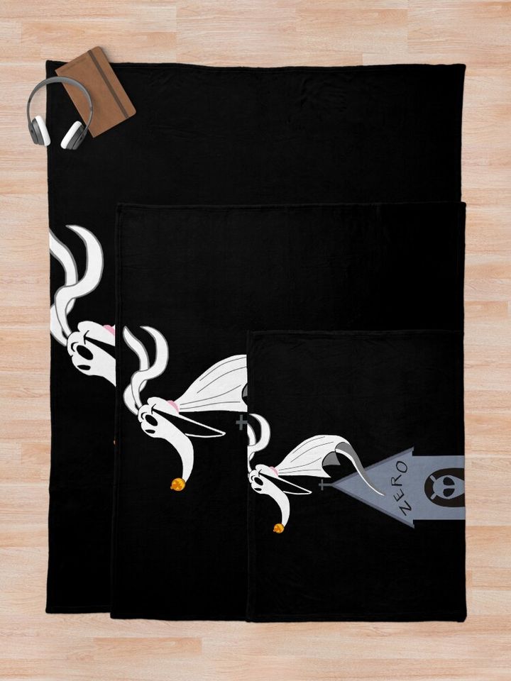 the nightmare before christmas zero Throw Blanket