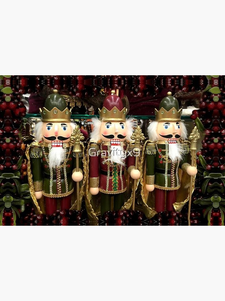 Christmas Nutcracker Trio Bath Mat