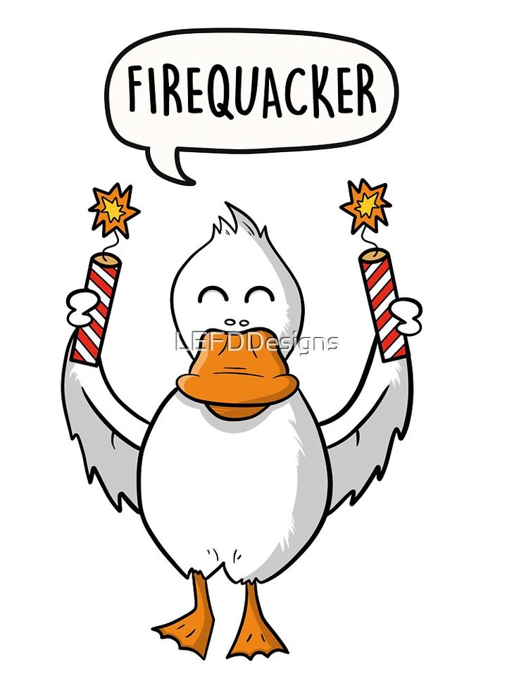 Firequacker - Funny Duck Fireworks Pun gift Baby One-Piece