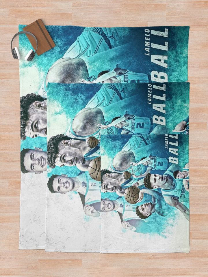 LaMelo Ball   Art Throw Blanket