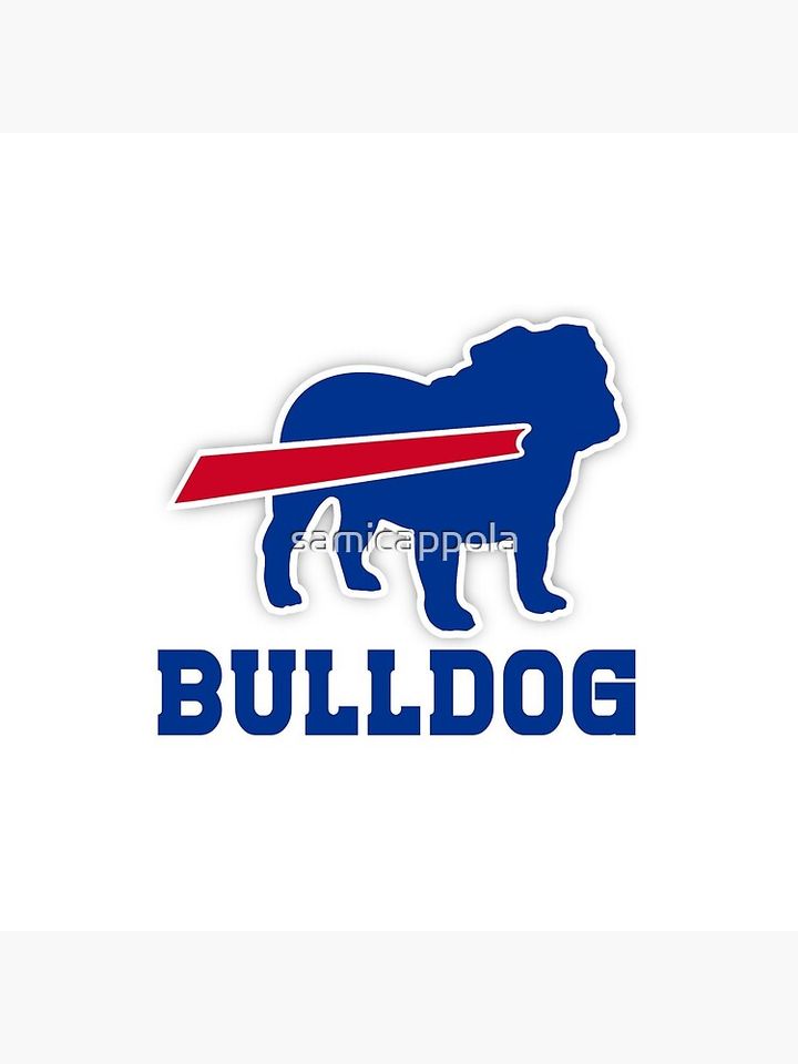 Buffalo Bills English Bulldog Pillow