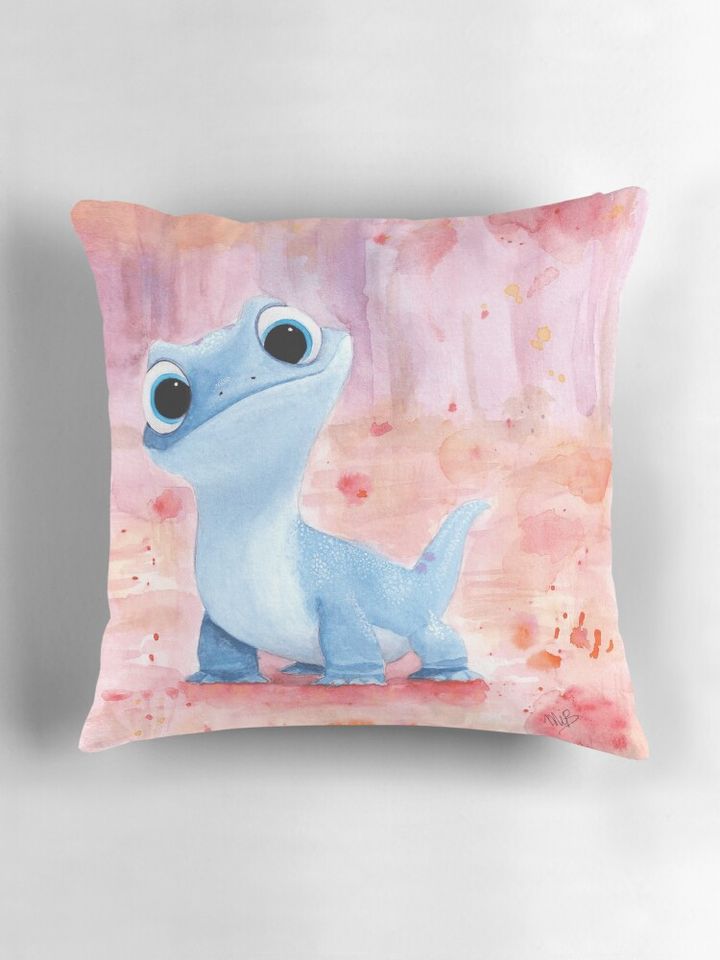 Bruni, the fire salamander Pillow