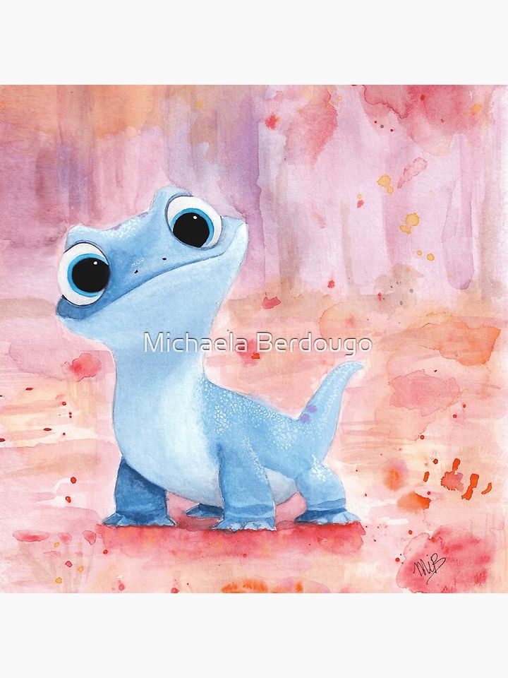 Bruni, the fire salamander Pillow