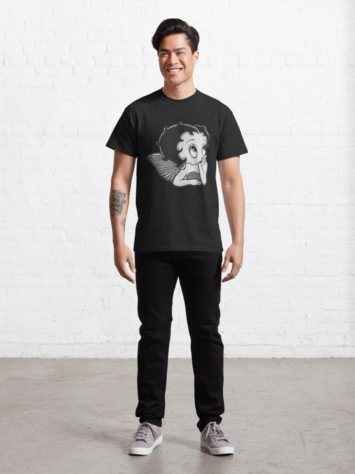 Black & White Betty Boop Classic T-Shirt