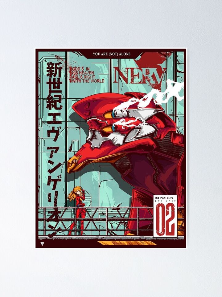 Evangelion - EVA 02 Color Poster Poster
