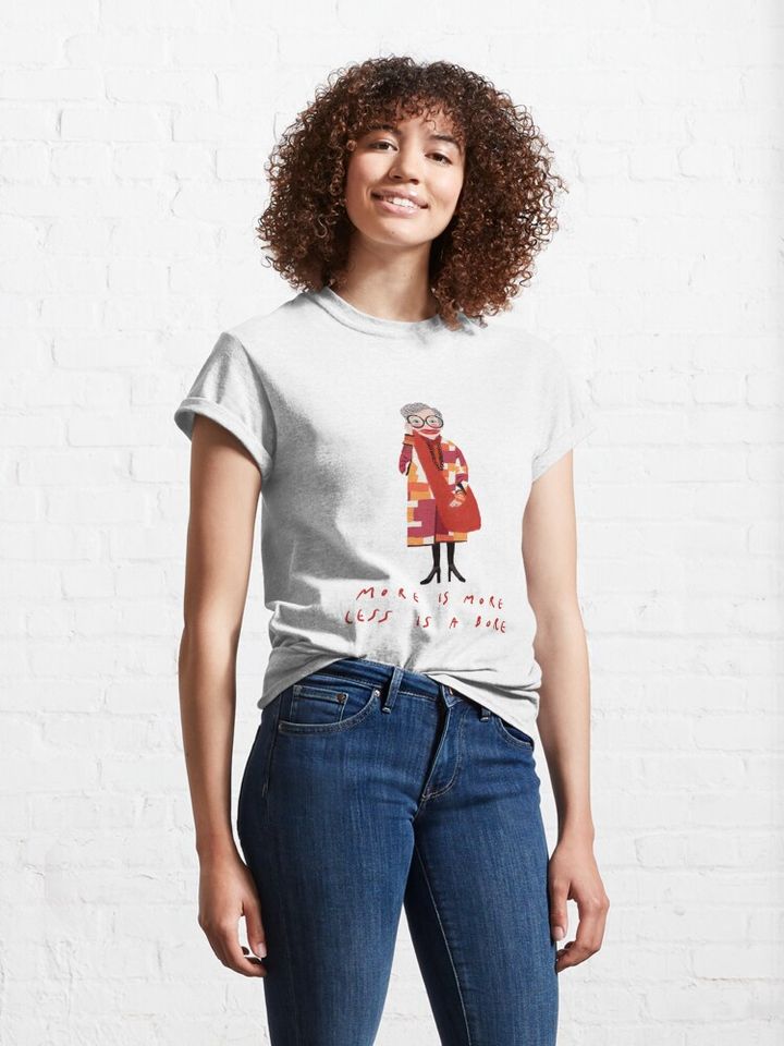 Iris Apfel inspired, woman in red  Classic T-Shirt