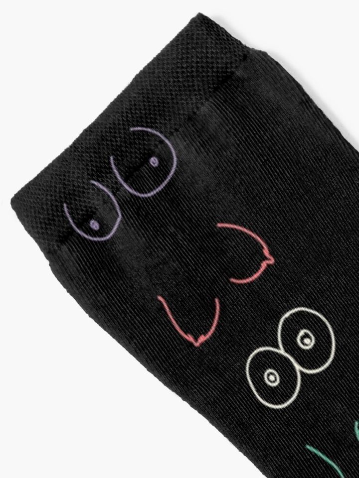 Neon Boobs Socks