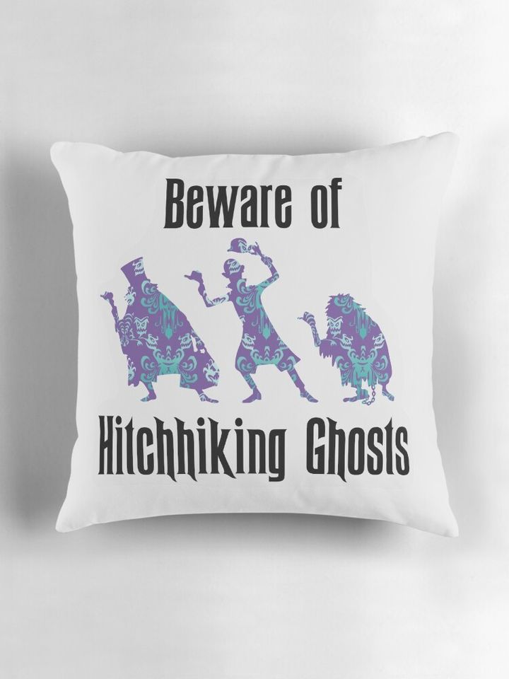 Hitchhiking Ghosts - Haunted Mansion Inspired Pillow
